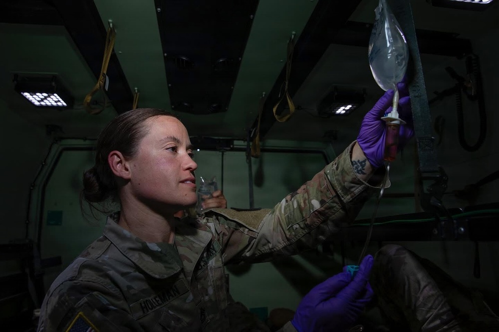 U.S. Army Sgt. 1st Class Selena Holleman with 130th Maneuver Enhancement Brigade