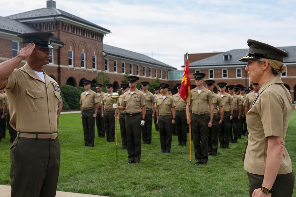 Battalion Formation at Marine Barracks Washington