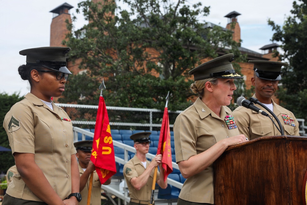 Battalion Formation at Marine Barracks Washington