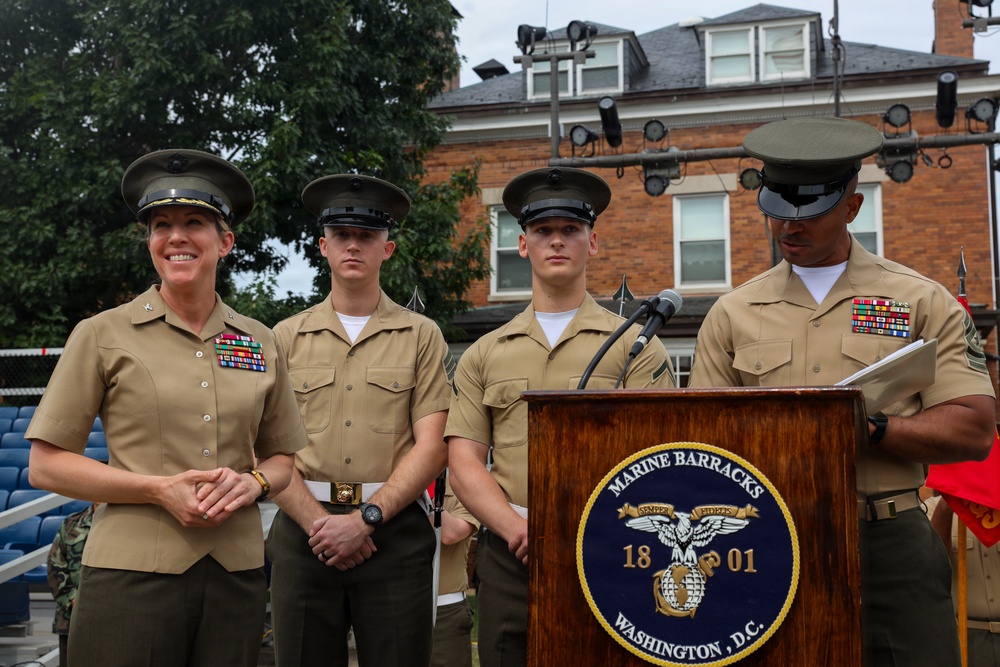 Battalion Formation at Marine Barracks Washington