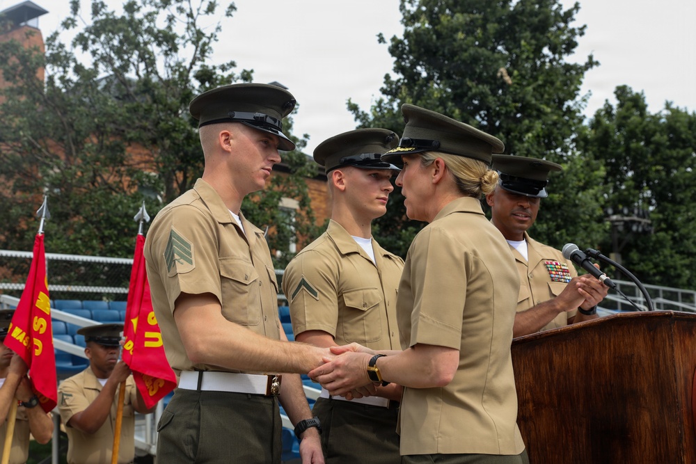 Battalion Formation at Marine Barracks Washington
