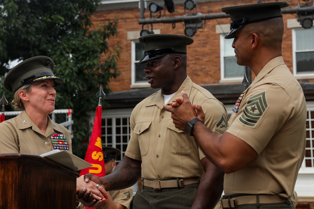 Battalion Formation at Marine Barracks Washington
