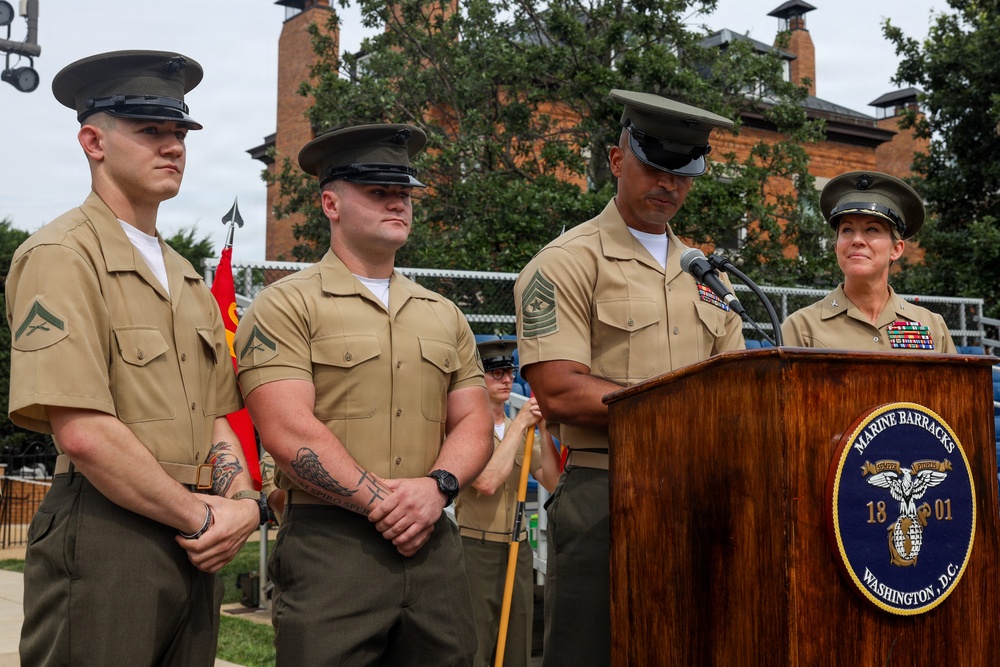 Battalion Formation at Marine Barracks Washington