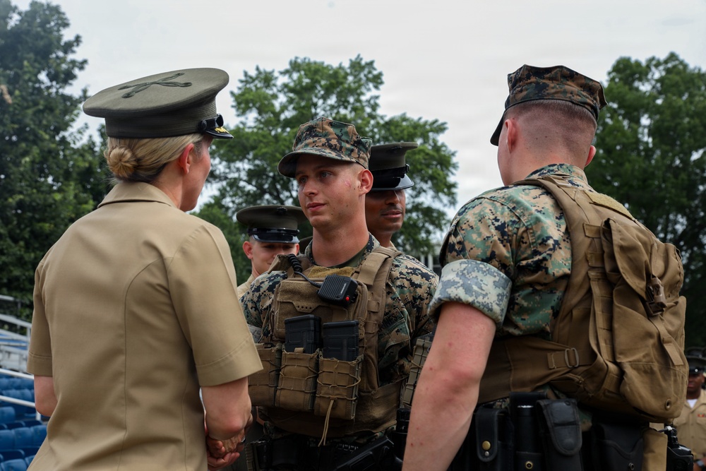 Battalion Formation at Marine Barracks Washington