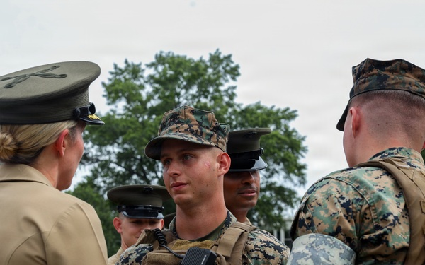 Battalion Formation at Marine Barracks Washington