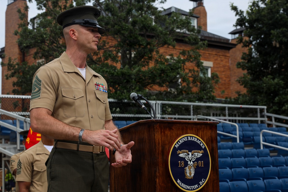Battalion Formation at Marine Barracks Washington