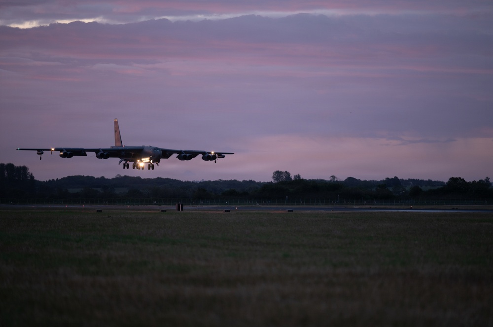 B-52H Stratofortress lands to support U.S. Central Command