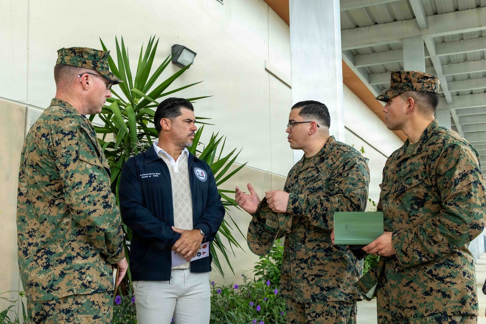 LCF-24: Mayor of Ceiba meets with LCF-24 Leadership