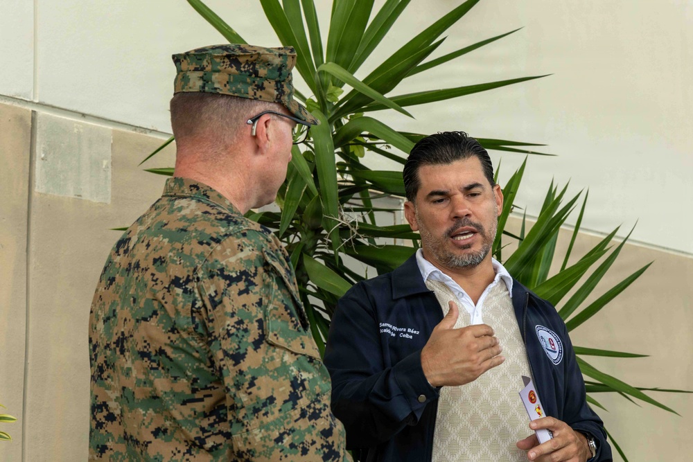 LCF-24: Mayor of Ceiba meets with LCF-24 Leadership
