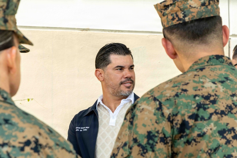 LCF-24: Mayor of Ceiba meets with LCF-24 Leadership