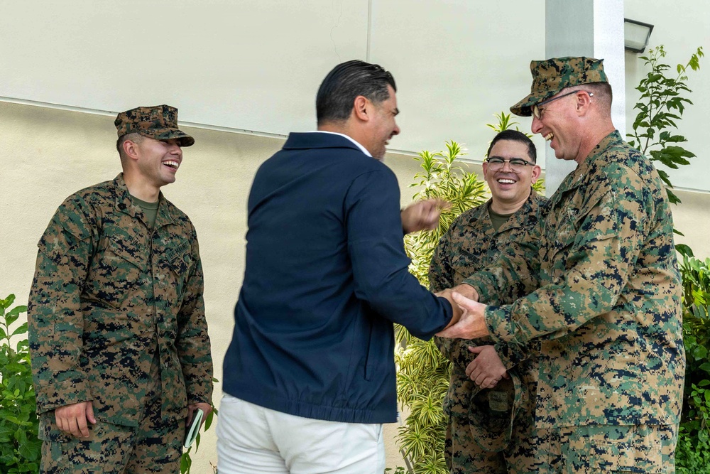 LCF-24: Mayor of Ceiba meets with LCF-24 Leadership