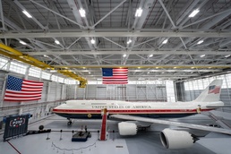 VC-25B Bridge aircraft arrives at Joint Base Andrews, begins commissioning flights