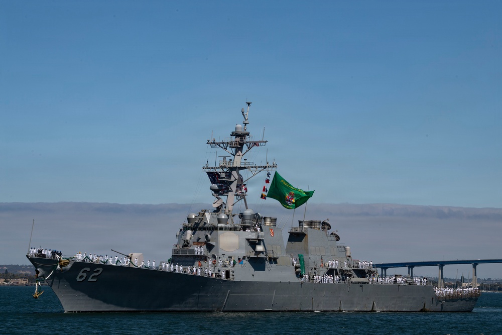 USS Fitzgerald Returns to Homeport