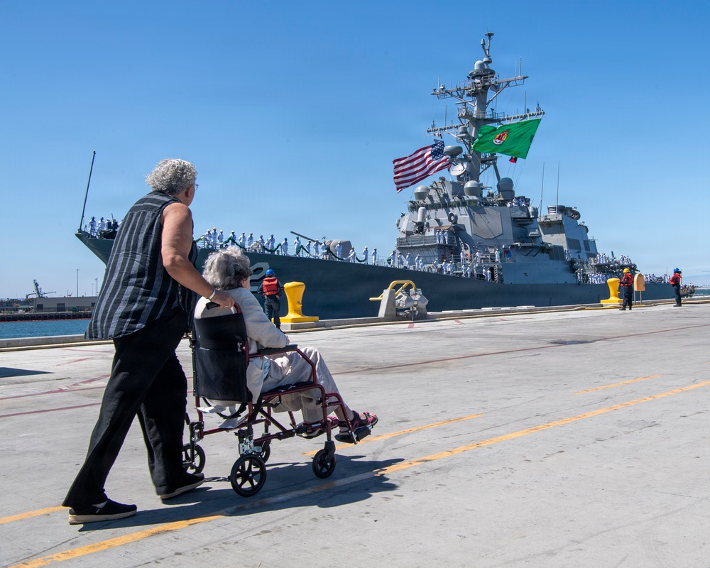USS Fitzgerald Returns to Homeport