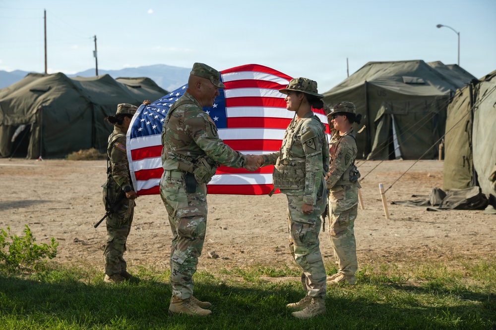 Spc. Przekop Reenlistment Ceremony