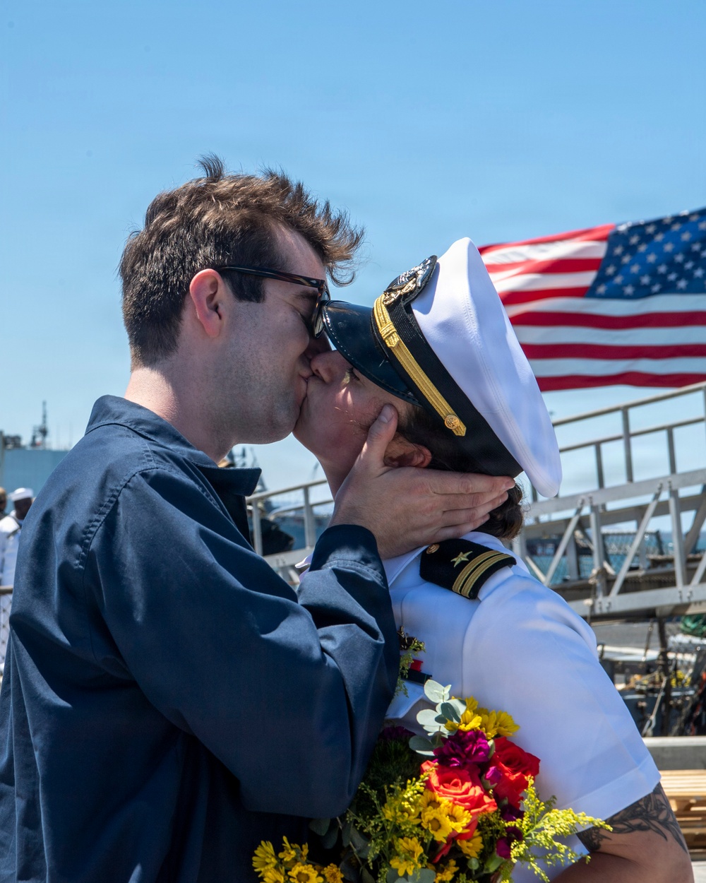 USS Fitzgerald returns to San Diego following three months underway