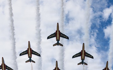 Patrouille Acrobatique de France rehearse ahead of Naval Air Station Patuxent River Air Show