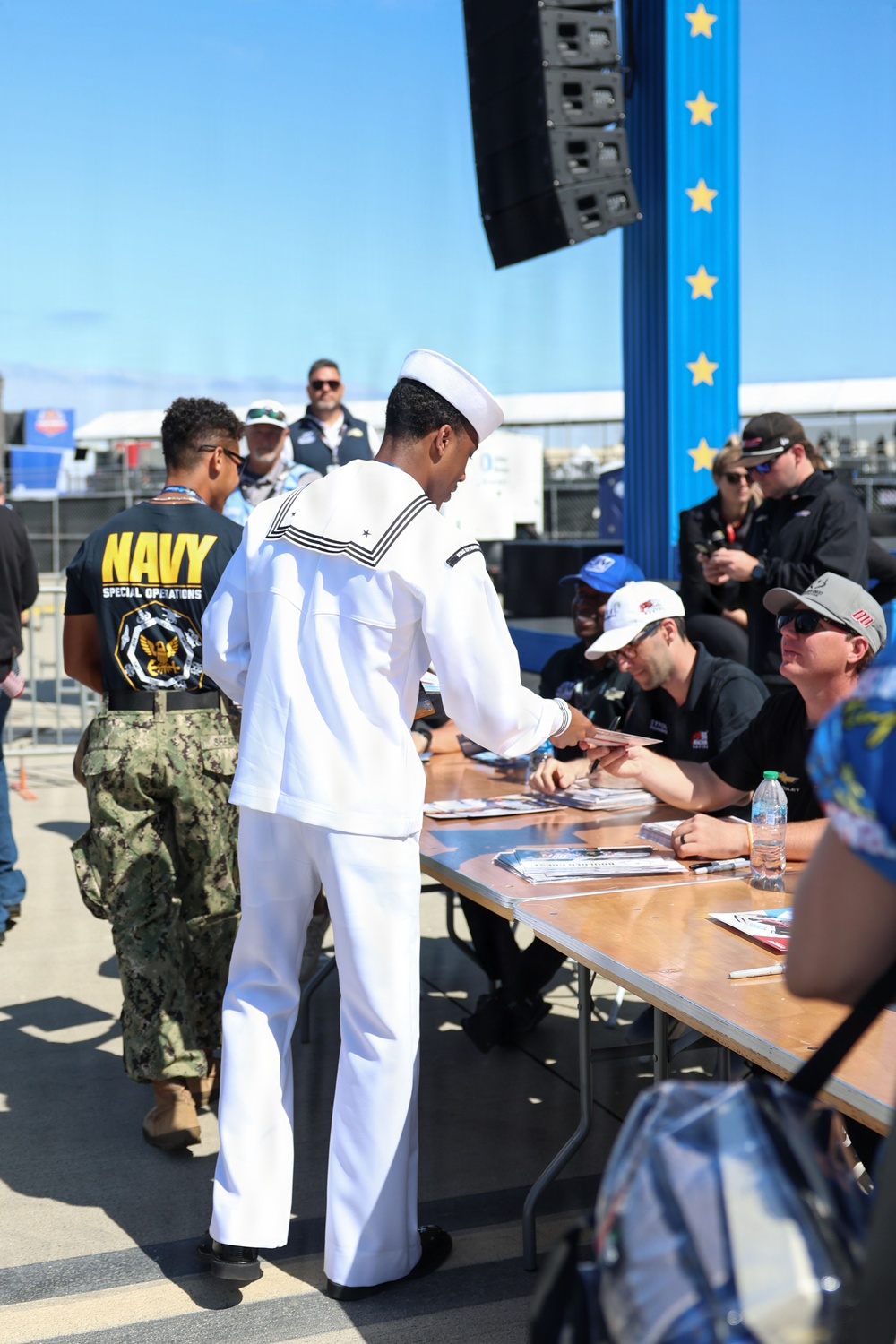 NASCAR O’Reilly Auto Part Series Drivers sign autographs for fans