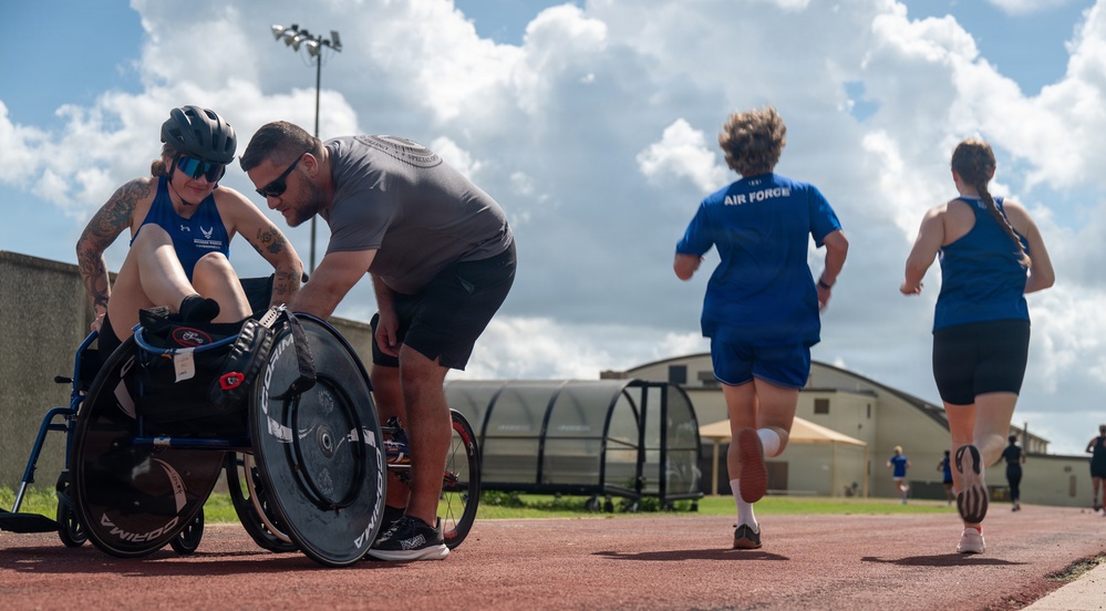 Air Force Wounded Warriors train in preparation for Warrior Games: day 2