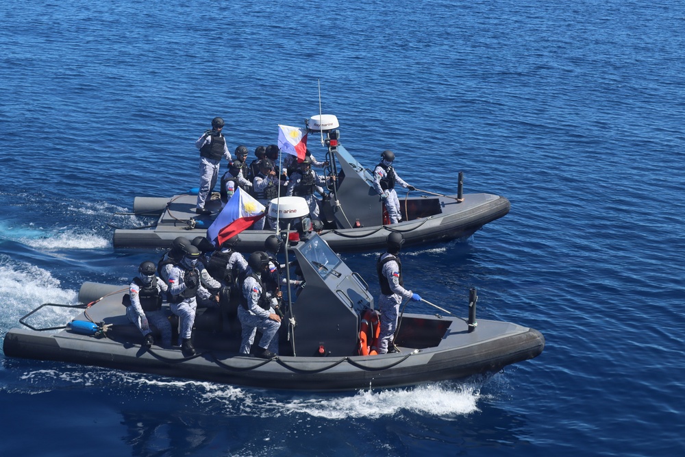 USCGC Emlen Tunnell (WPC 1141), Charles Moulthrope (WPC 1145) participate in MCA with Armed Forces Philippines