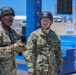 Sailors compete in the NASCAR Pit Crew Challenge