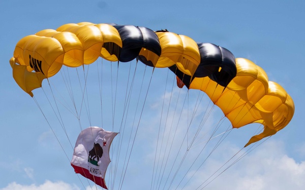 The U.S. Army Parachute Team jumps for Truckee Tahoe Airshow