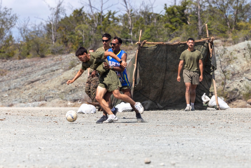 3rd Littoral Combat Team Marines participate in soccer tournament while deployed in the Philippines