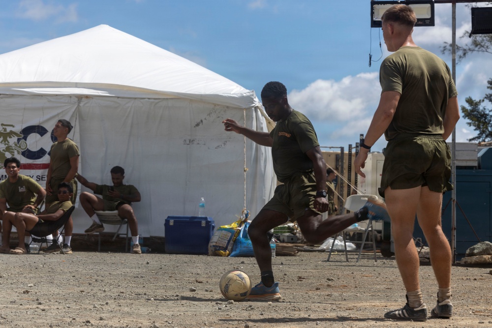3rd Littoral Combat Team Marines participate in soccer tournament while deployed in the Philippines
