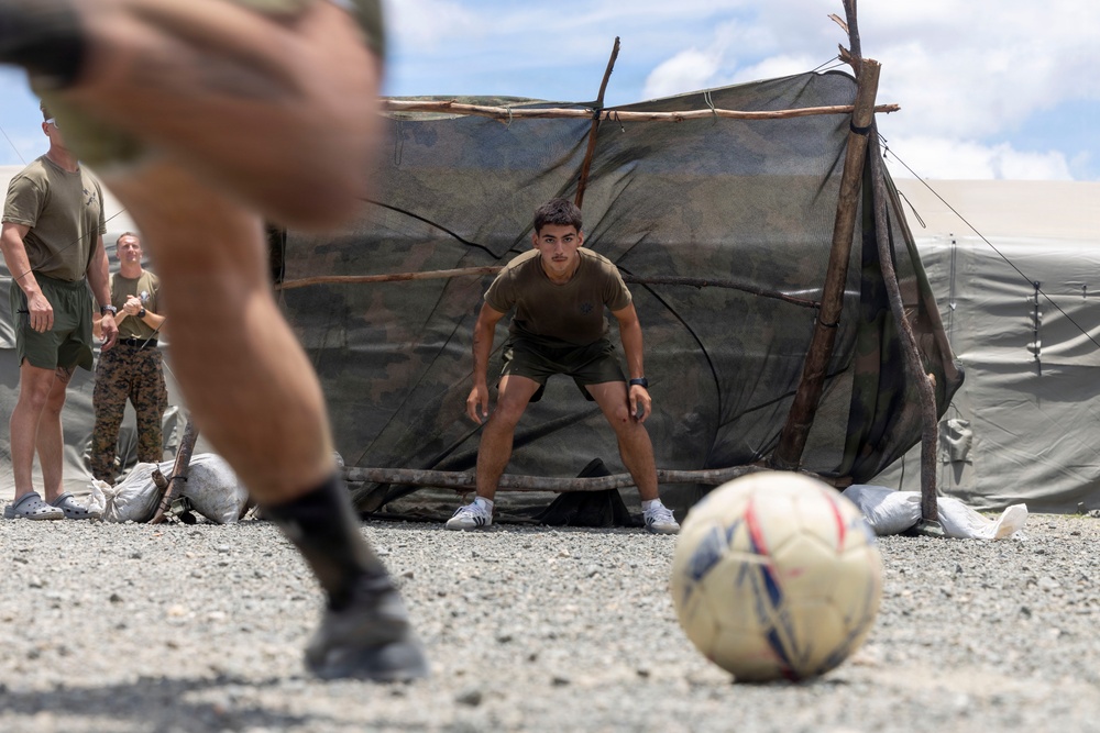 3rd Littoral Combat Team Marines participate in soccer tournament while deployed in the Philippines