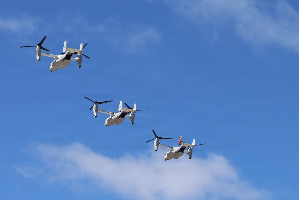 CMV-22B Osprey Conduct Flyover of NASCAR San Diego Weekend