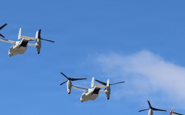 CMV-22B Osprey Conduct Flyover of NASCAR San Diego Weekend