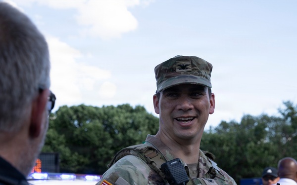 JTF-DC Leadership visits patrol teams