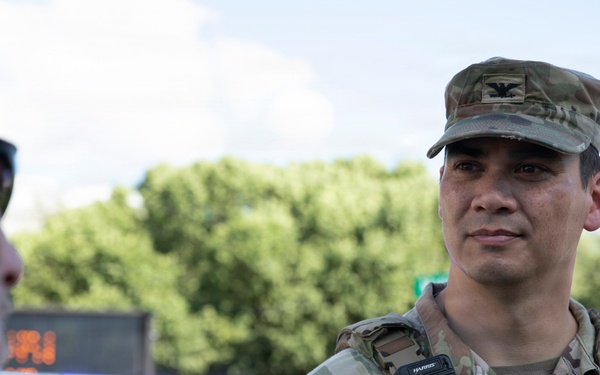 JTF-DC Leadership visits patrol teams