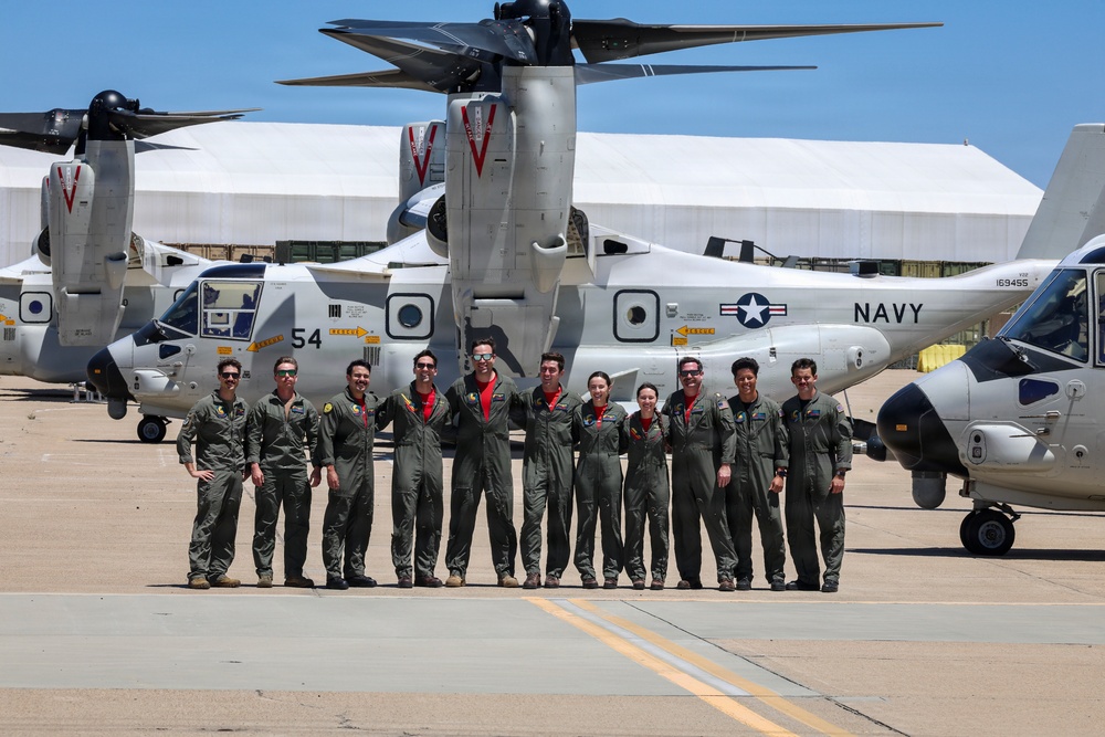 CMV-22B Osprey conduct flyover of NASCAR San Diego Weekend