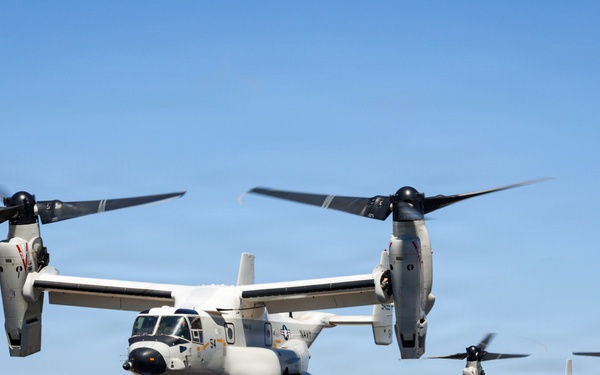 CMV-22B Osprey conduct flyover of NASCAR San Diego Weekend