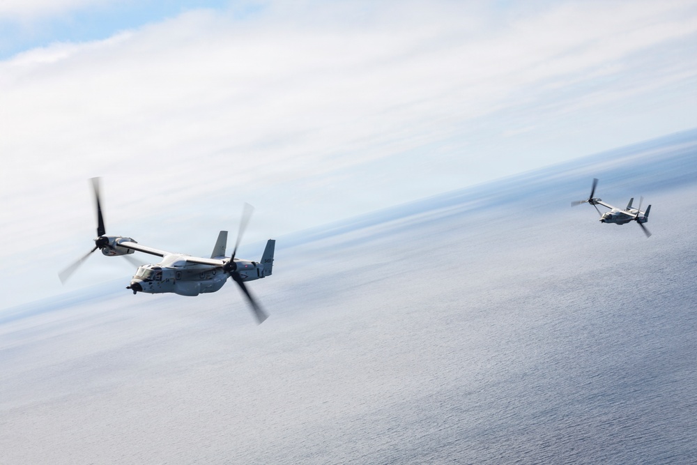 CMV-22B Osprey conduct flyover of NASCAR San Diego Weekend