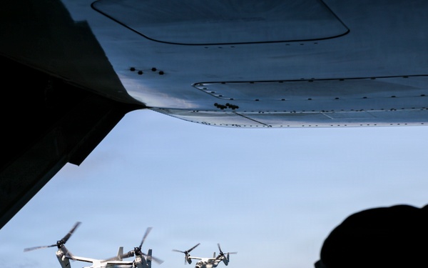 CMV-22B Osprey Conduct Flyover of NASCAR San Diego Weekend