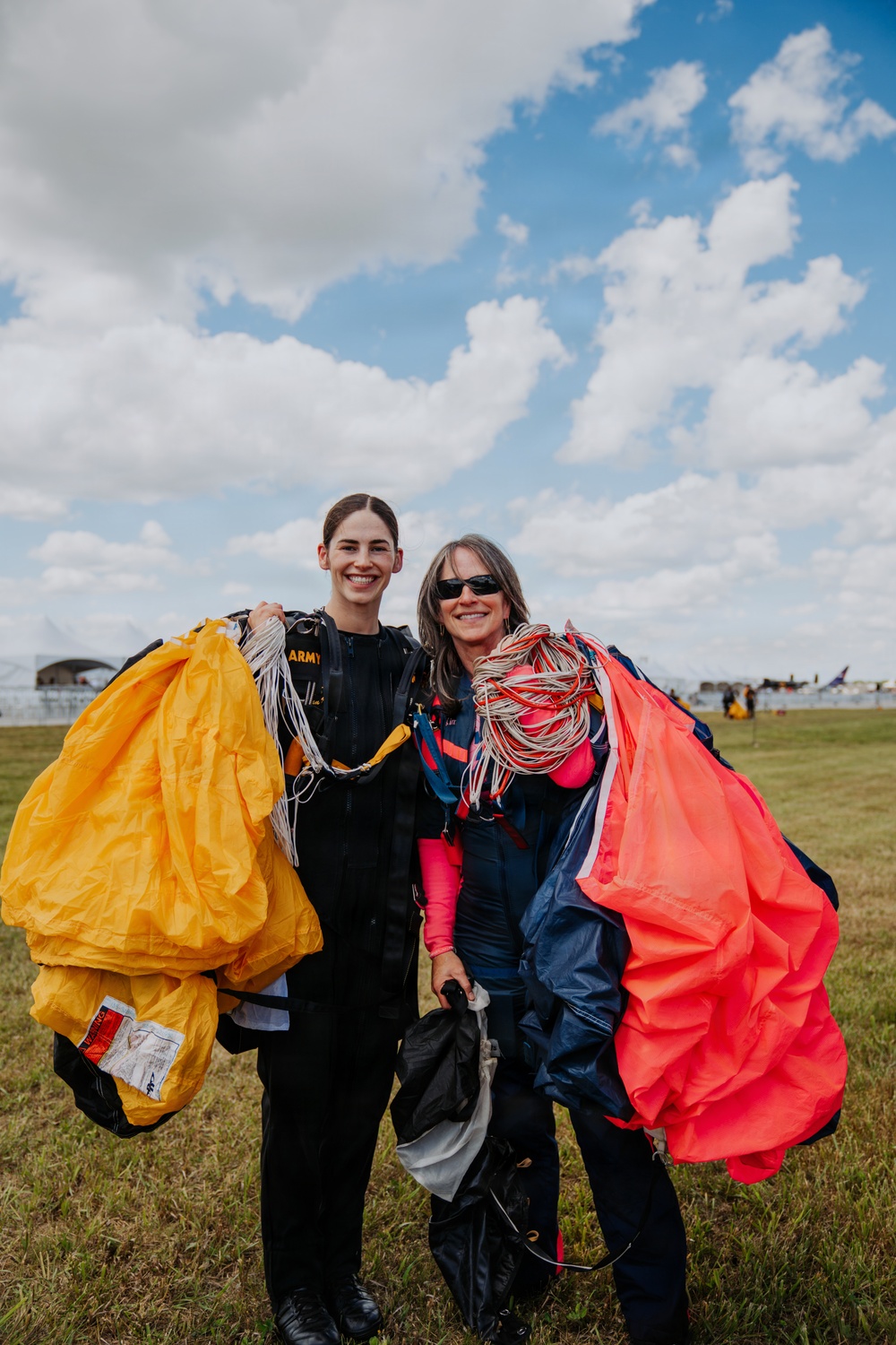 Parachuting brought two generations together over the skies of Ohio