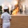 Sailors Visit Omaha Slumpbuster, Kick Off Bonfire During Omaha Navy Week