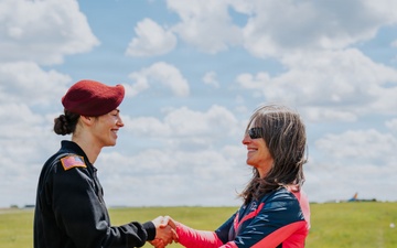 Parachuting brought two generations together over the skies of Ohio