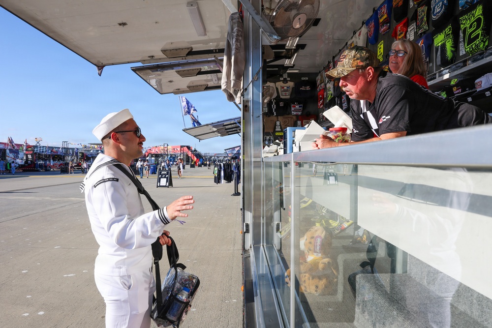 Sailors participate in NASCAR San Diego Weekend