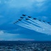 Thunderbirds, Blue Angels fly in rare Super Delta formation