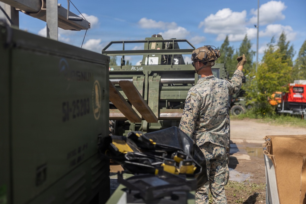 U.S. Marines and Sailors build lodging facilities in Baltic Region