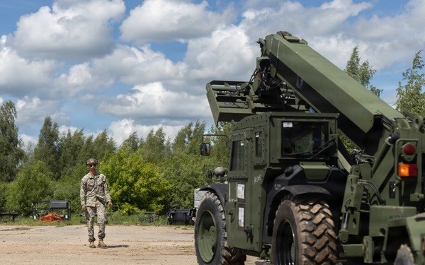 U.S. Marines and Sailors build lodging facilities in Baltic Region
