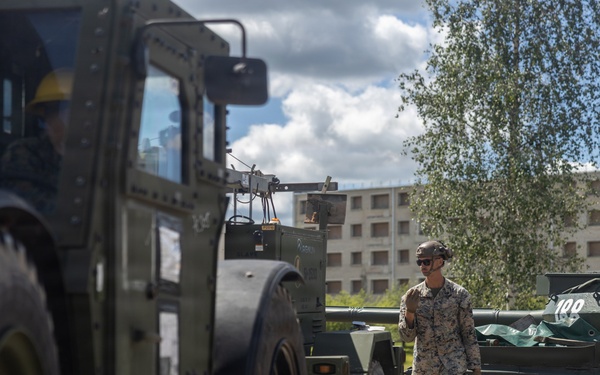 U.S. Marines and Sailors build lodging facilities in Baltic Region