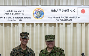 U.S. Marines and Japan Self-Defense Force conduct opening ceremony for Resolute Dragon 26