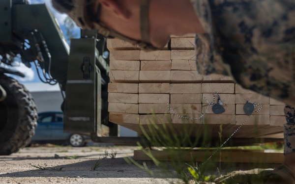 U.S. Marines and Sailors build lodging facilities in Baltic Region