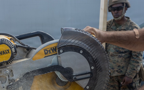 U.S. Marines and Sailors build lodging facilities in Baltic Region