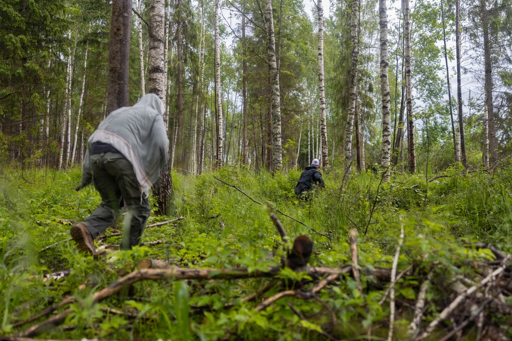 U.S. Marines conduct contaminant response training in the Baltic Region
