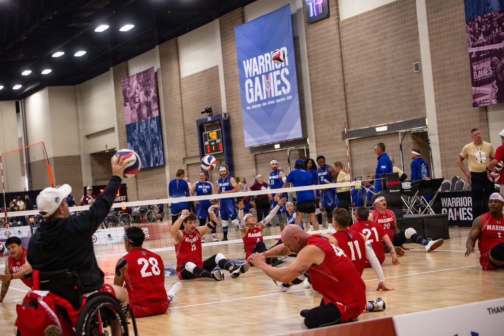 Team Marine Corps Serves a Strong Performance in Sitting Volleyball at 2026 Warrior Games